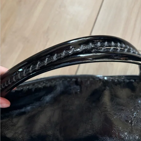 Anya Hindmarch Tassel Tote Bag Black patent leather - Picture 3 of 8